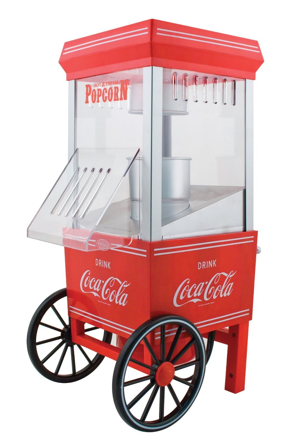 2 X Nostalgia Electrics Coca-cola Series Ofp501coke Hot Air Popcorn Maker