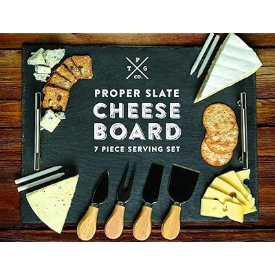 Proper Goods Slate Cheese Board pc Set Large Bahrain Ubuy