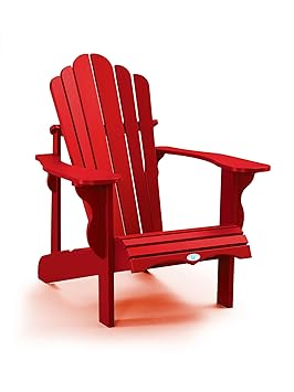 LeisureLine Muskoka Chair oder Bear Chair aus recyceltem Kunststoff, Rot