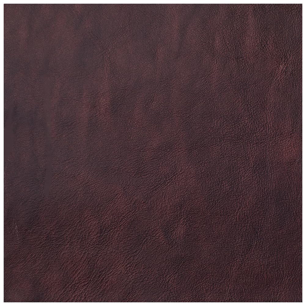 GORGECRAFT 8 x 8 Inch Genuine Leather Fabric Sheets Glossy Full Grain Leather Sheet Cowhide Leather Scrap Crafts Flat Leather Pieces Square for DIY Crafts Bracelets Jewelry Making, Coconut Brown