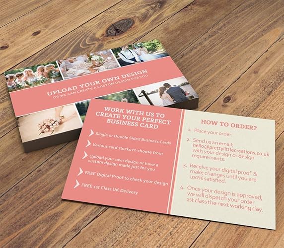 Business Cards Printed Full Colour Single Or Double Sided Custom Design Upload