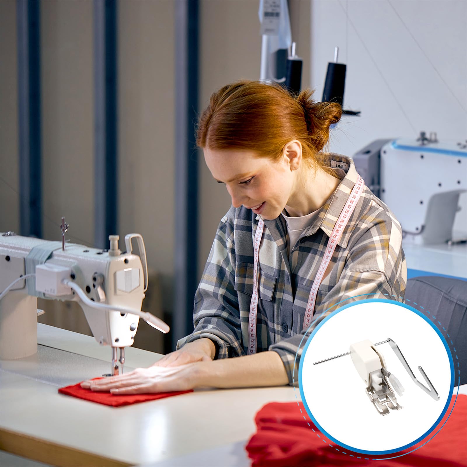 Even Feed Walking Presser Foot with Adjustable Quilt Guide for Low Shank Singer, Brother, Janome, Juki, Babylock, Elna, Kenmore, White, Necchi, Simplicity, and More Sewing Machines #10449W