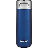 Contigo Luxe Vacuum-Insulated Stainless Steel Thermal Travel Mug, Leak-Proof 16oz Reusable Coffee Cup or Water Bottle, Fits U