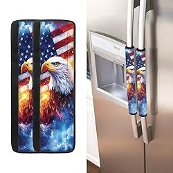 ASQVTIFE American Flag Refrigerator Door Handle