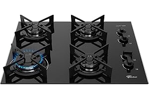 FISCHER COOKTOP À GÁS 4 BOCAS FIT LINE TREMPE IRON MESA VIDRO PRETO BIVOLT 36310-102671