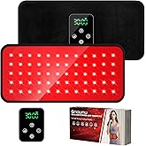 Cordless Red Light Therapy Belt, 3000mAh Battery Rechargeable Magnetic LED Screen Controller, Portable & Cordless, 12.4" * 5.7" Cordless Infrared Red Light Therapy for Body Back Knee Leg