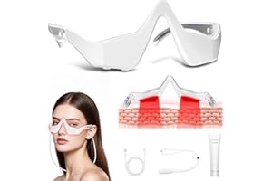 Under-Eye Light Therapy Device, Beauty Device with Eye Massage for Relieve Eye Bags, Eye Fatigue, Dark Circles, with Gel and 
