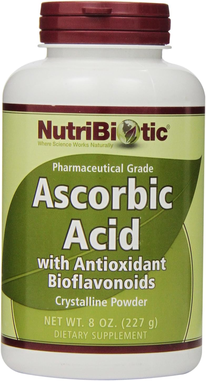 Nutribiotic Ascorbic Acid Powder with Bioflavonoids, 8 Ounce