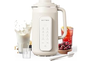 RONTEDA 8 in 1 Automatic Nut Milk Maker - 20oz Soy Milk Maker for Homemade Nut Milk,Oat Milk,Soymilk,Almond Milk,Plant Based 