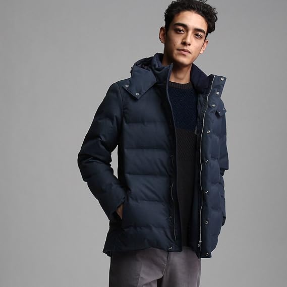 Amazon タケオキクチ Takeo Kikuchi Mコート シームレスダウンブルゾン ネイビー 094 03 L コート ジャケット 通販