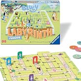 Ravensburger Bluey Labyrinth Junior Board Game | Engaging Brain Teaser for Kids &amp; Families | Classic Moving Maze Puzzle Game | Featuring Beloved Bluey Characters | Ages 4+