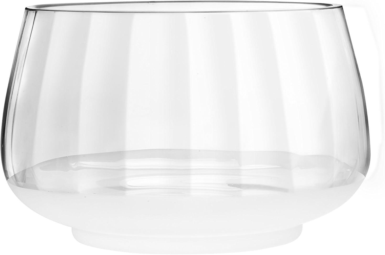 QualiaGlass Q501203 Arctic Handmade Salad Bowl, Full, Clear, Full Size