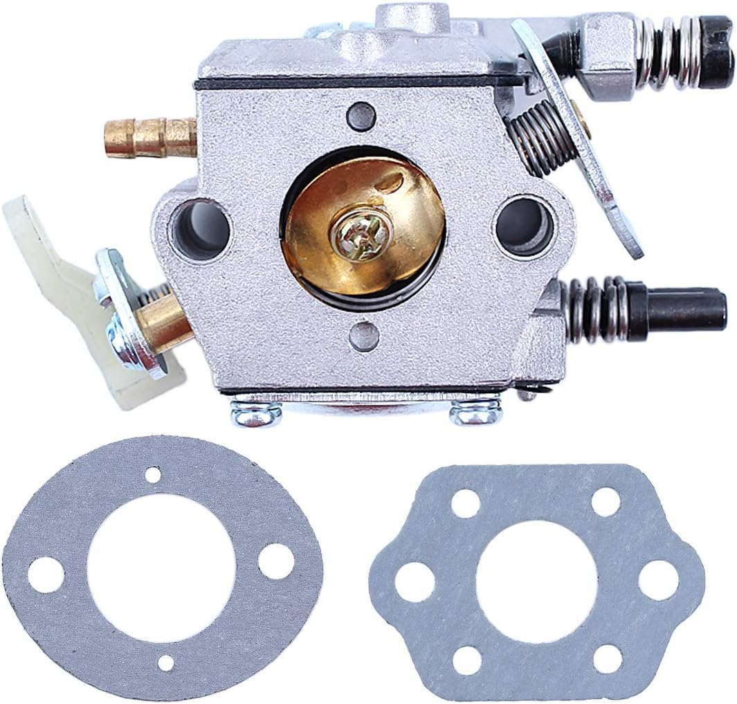 Haishine Carburetor w/ 2pc Gaskets Kit for Husqvarna 51 55 50 Chainsaw Walbro Carb