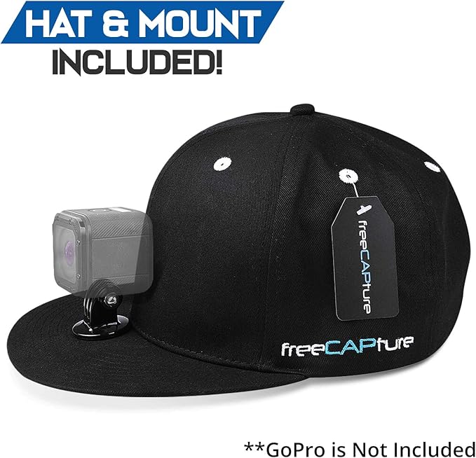 Hat Compatible with Removable GoPro Mounts Hero Action Camcorder HD