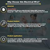 TUOFENG 18 AWG Silicone Wire 40m Reel Black 20m Red 20m 2 Conductor Flexible view 9