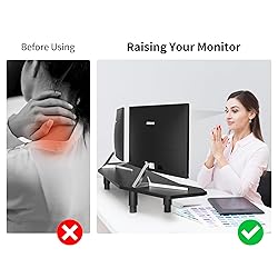 AFOOYO 39.4 Inch Dual Monitor Stand Riser