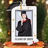 KatAndNat Graduation Ornaments 2025 - Graduation Christmas Ornament - College, High School, Senior Gifts for for Women, Daughter - Graduate Ornaments for Tree - Acrylic Ornament & Custom Picture