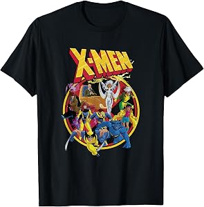 Marvel X-Men Animated Series Retro 90s T Shirts for Men and Women Tees