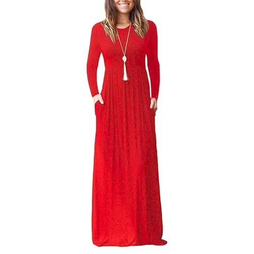 long red dress casual