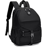 Nixjoro United Airlines Personal Item Bag 17x10x9 40x30x20 cm Travel Bag Lightweight Underseat Luggage Bag Mochila Para Viaje En Avion for Men Women (Black)