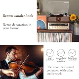 Udreamer Vinyl Player Turntable with Built-in Speakers Bluetooth 3 Speeds view 5