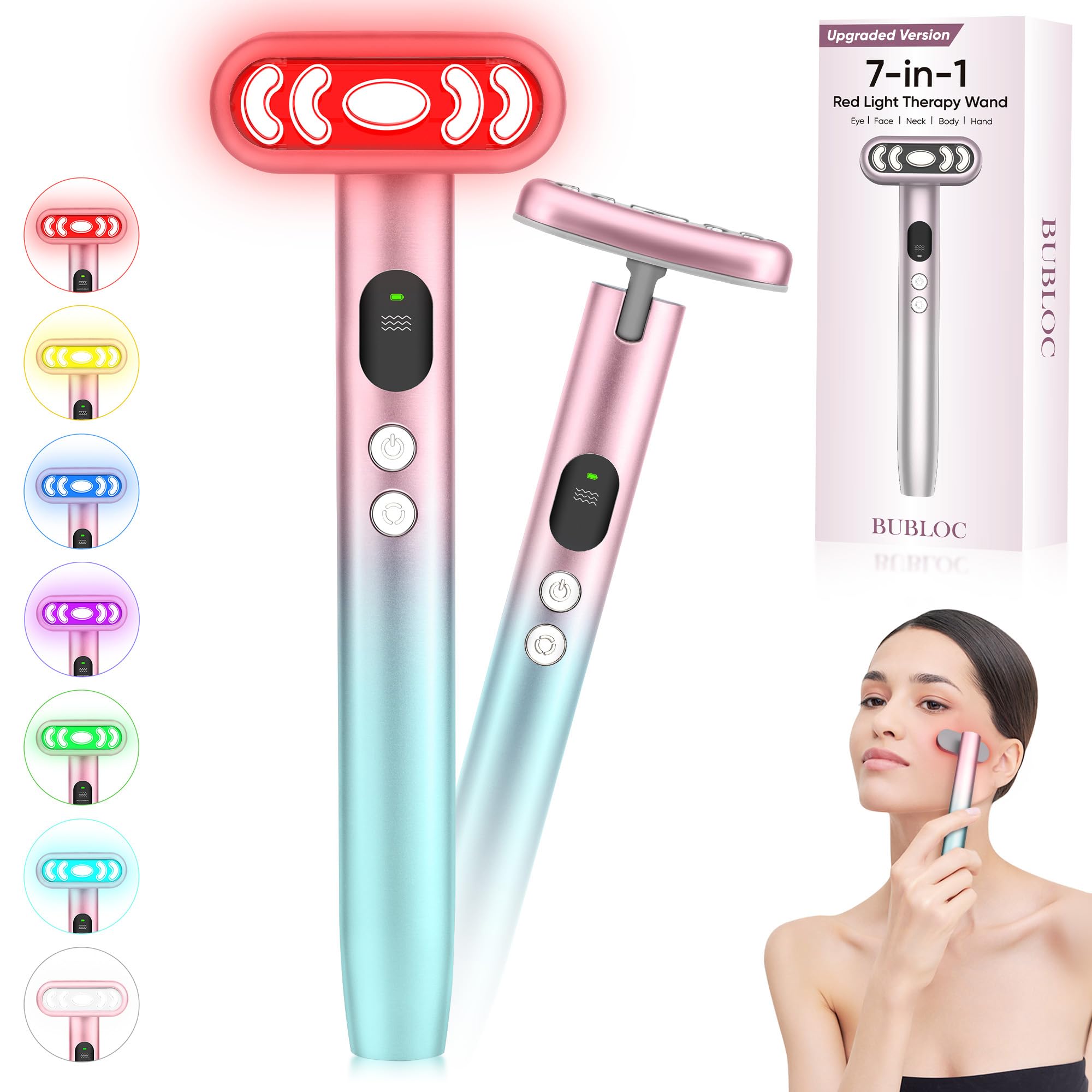 Photo 1 of 7 in 1 Light Therapy Wand with Display Screen