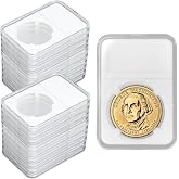 20PCS Coin Slab Display Holder, 40mm Storage Case for American Silver Eagle | Plastic Coin Display Box for American Silver Eagle Coins Organize Collection