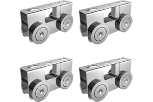 SD FACTORY Trolley Assembly 4 Wheel Light Duty for Use with All 1-5/8" or Taller Strut Channel,Electro-Galvanized Zinc (4)
