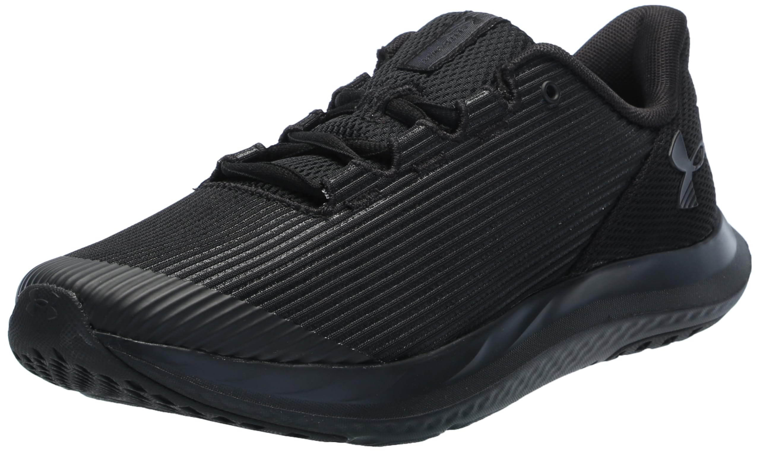 Under Armour Boys' Grade School Speed Swift, (002) Black/Black/Black, 5, US Image