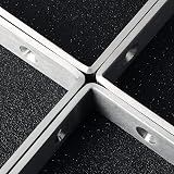 Hyber&Cara 6 Pack Heavy Duty Right Angle Bracket Stainless Steel 125x75mm view 4