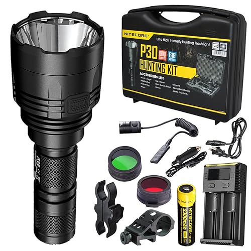 Nitecore P30 1000 Lumens 676 Yards Red and Green Rechargeable Hunting Light