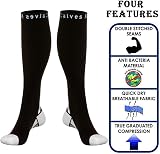 (2 Pairs) Calves Kelson Compression Socks 20-30 mmHg Unisex Travel Run Nurses view 4