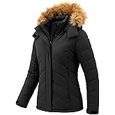 wantdo Women's Waterproof Ski Jacket Hooded Snow Coat Mountain Winter Parka Snowboarding Jackets