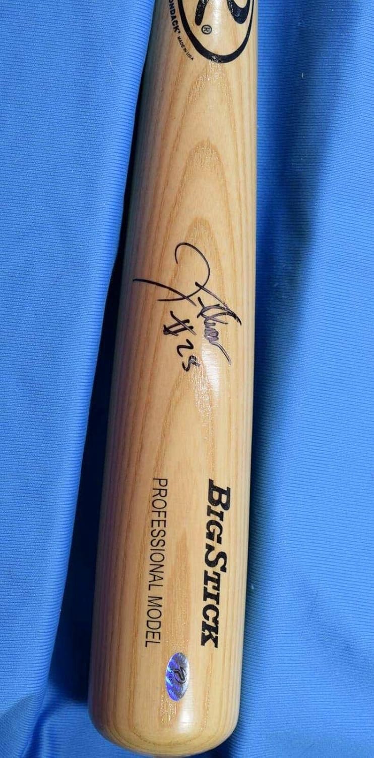 jim thome autographed bat