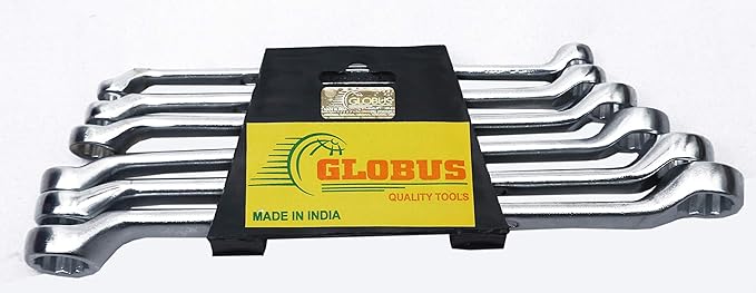 GLOBUS 319 Ring Spanner Set/6 PCS in PVC Clip