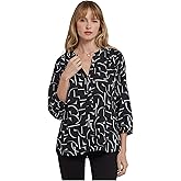 NYDJ, Women's, Pintuck Blouse, Les Mureaux, Small