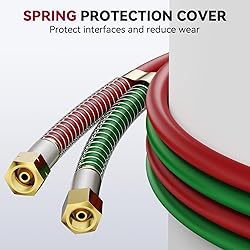 ARCCAPTAIN Oxygen Acetylene Hose, 1/4" x 50 FT with
