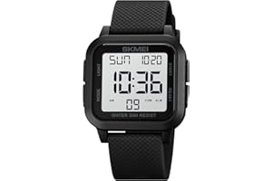 Gosasa Men Sports Military Watches Digital Airplane Shaped LED Light Waterproof Watches