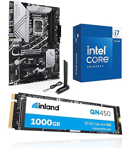 Amazon.com: INLAND 3-in-1 Combo: Intel Core i7-14700K CPU+ASUS
