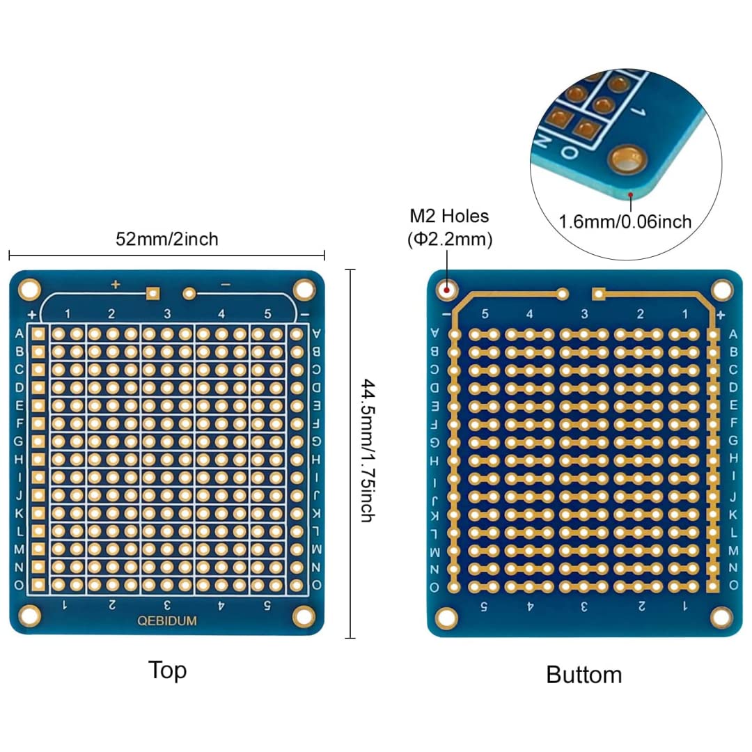 Mua 10 Pack Mini Breadboard Solderable Protoboard for DIY Electronic ...