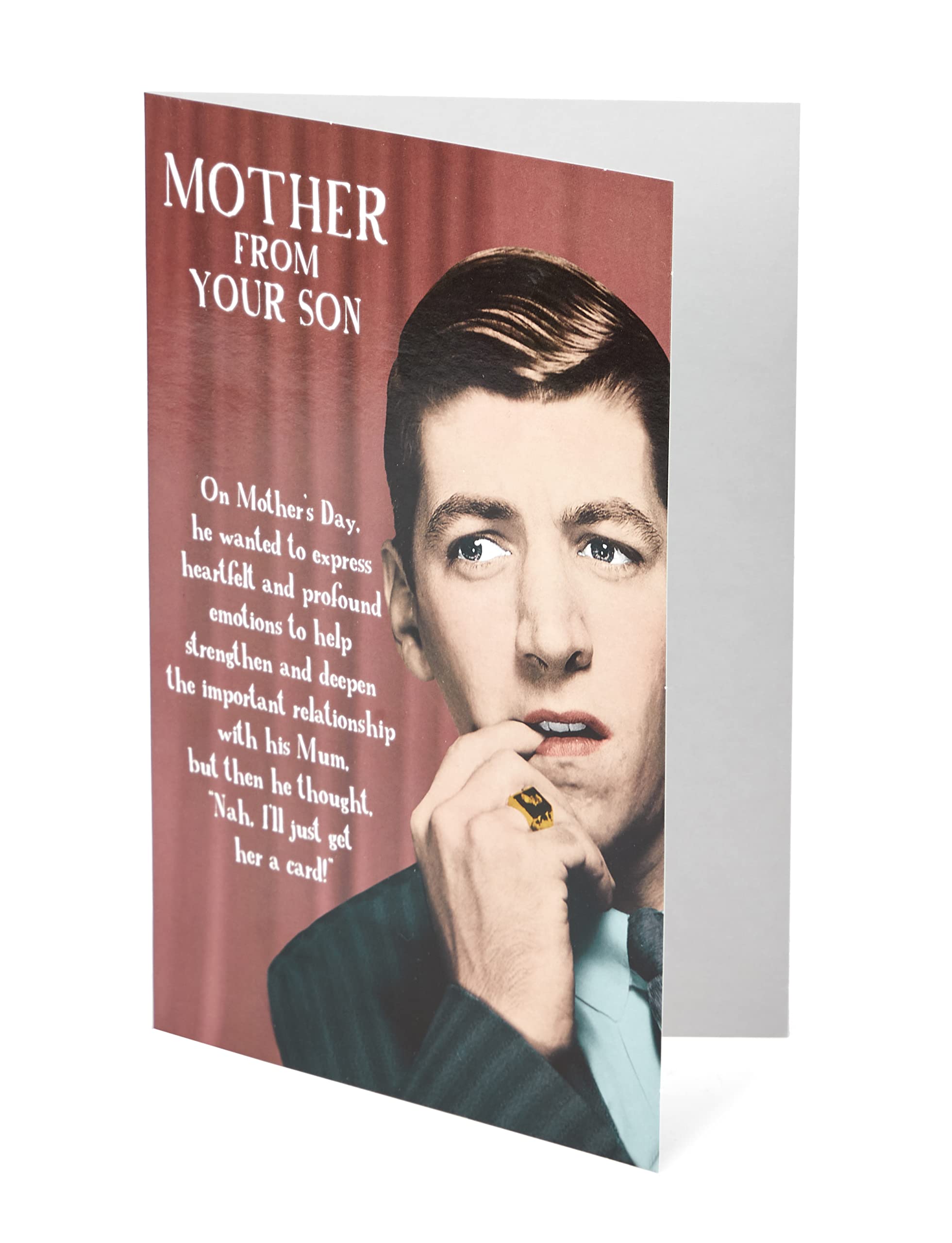 Emotional Rescue Funny Mother's Day Card From Son, On Mother's Day, he Wanted to Express…., Mother From Son Card, Multi-Coloured