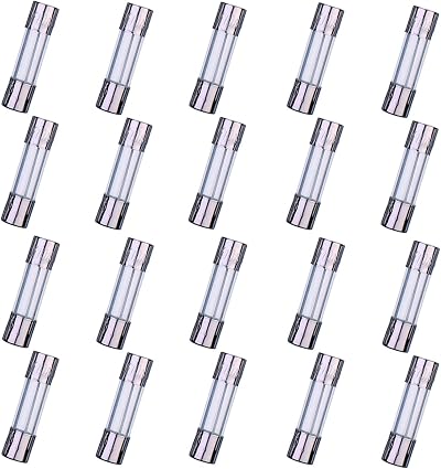 HUAREW F10AL250V 20 Pcs 5x20mm Glass Fuse 10A 250V Pack of 20