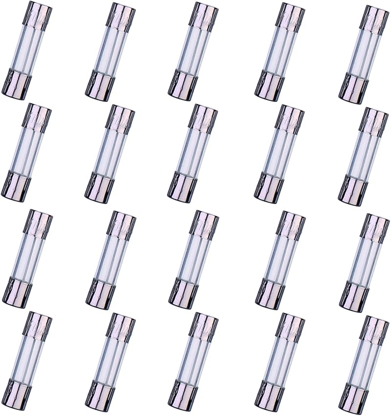 HUAREW F10AL250V 20 Pcs 5x20mm Glass Fuse 10A 250V Pack of 20
