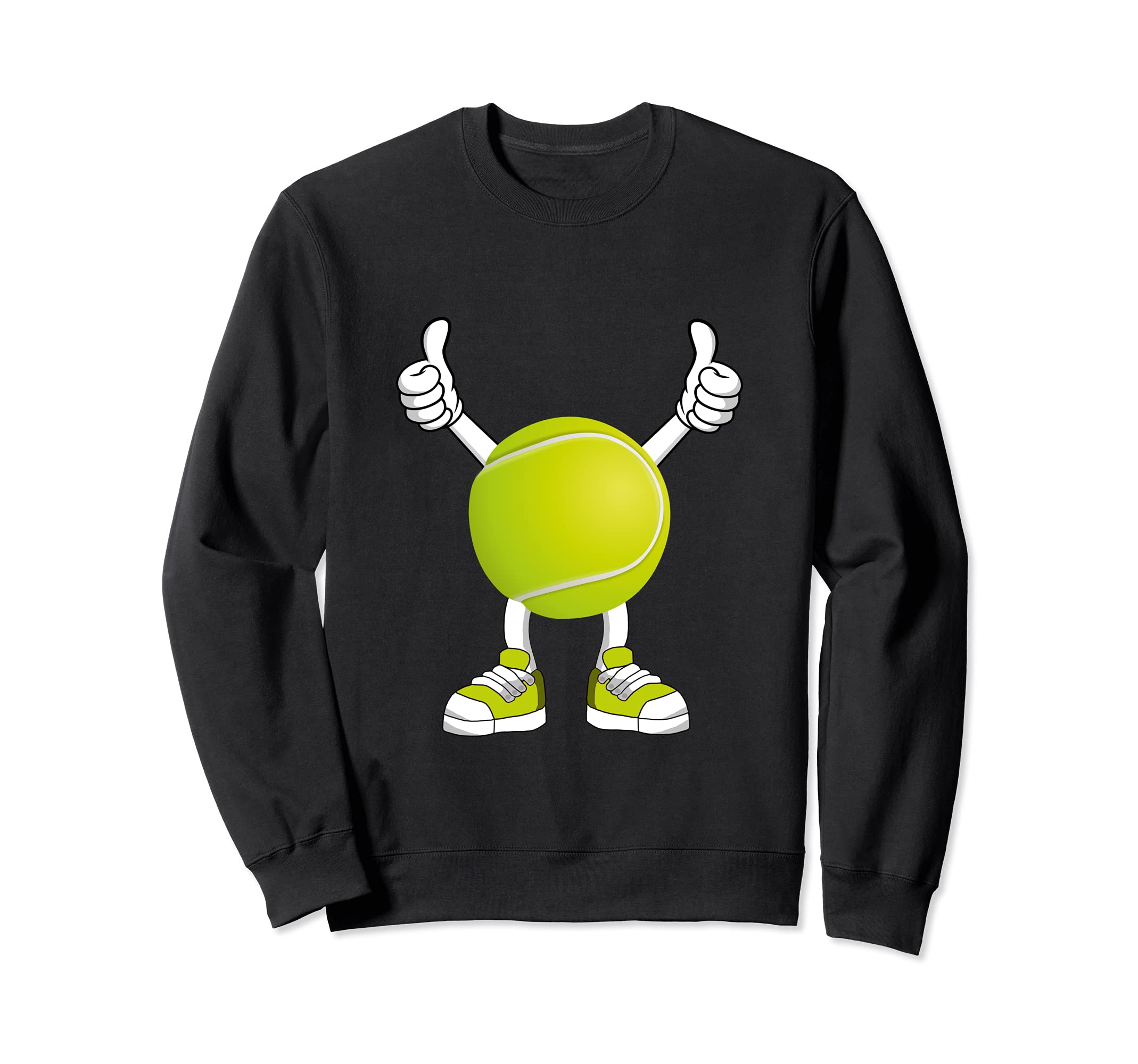 Tennis Player Comic Tennis Ball Sweatshirt