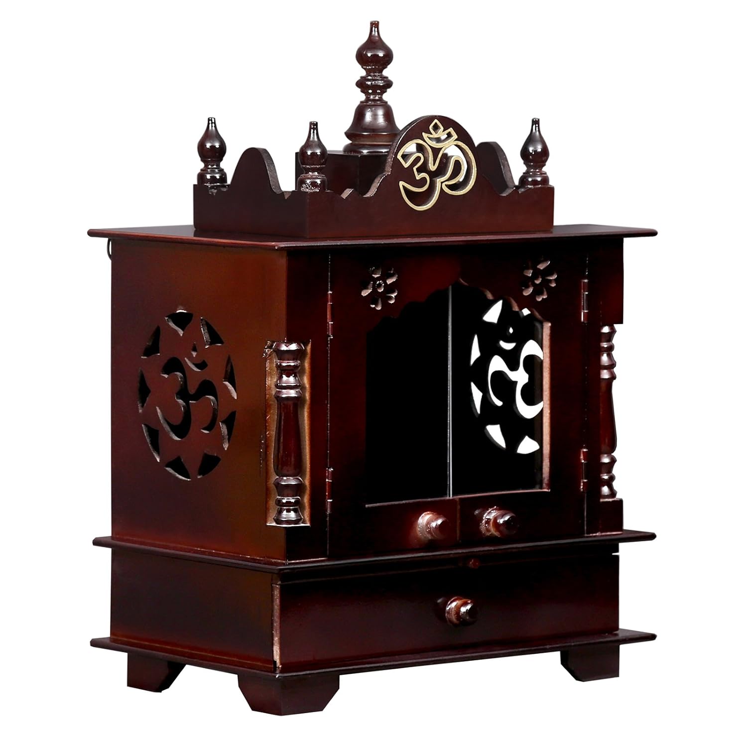 Buy Homecrafts Handpainted Wooden Home Temple/ Home mandir/ god stand