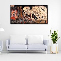Utagawa Kuniyoshi Canvas Wall Art Witch Takiyasha