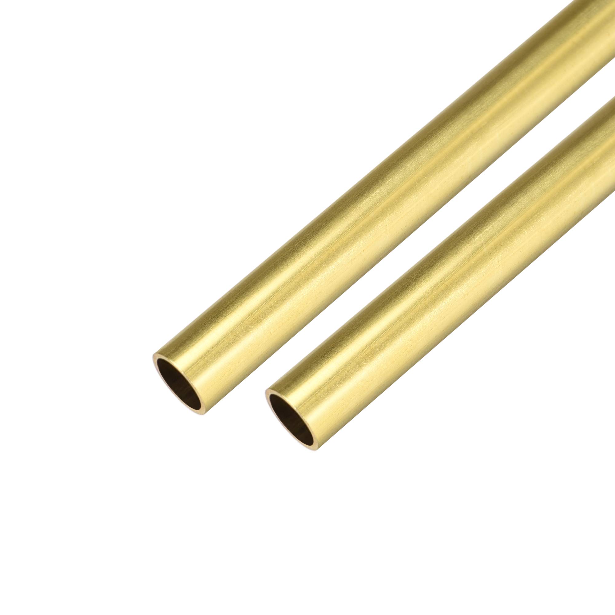 uxcell Brass Round Tube 300mm Length 11mm OD 1mm Wall Thickness Seamless Straight Pipe Tubing 2 Pcs