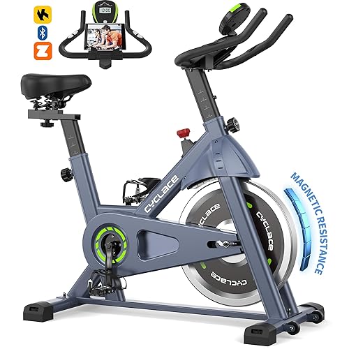 Cyclace Exercise Bike, Magnetic Stationary Bike for Home, Low
