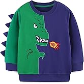 Bumeex Toddler Boy's Kids Crewneck Pullover Sweatshirts 2-7Year