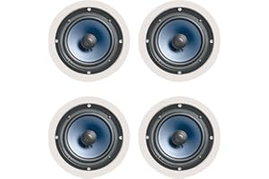 Polk Audio RC60i 2 Way in Ceiling Speakers - 4 Pack (White)